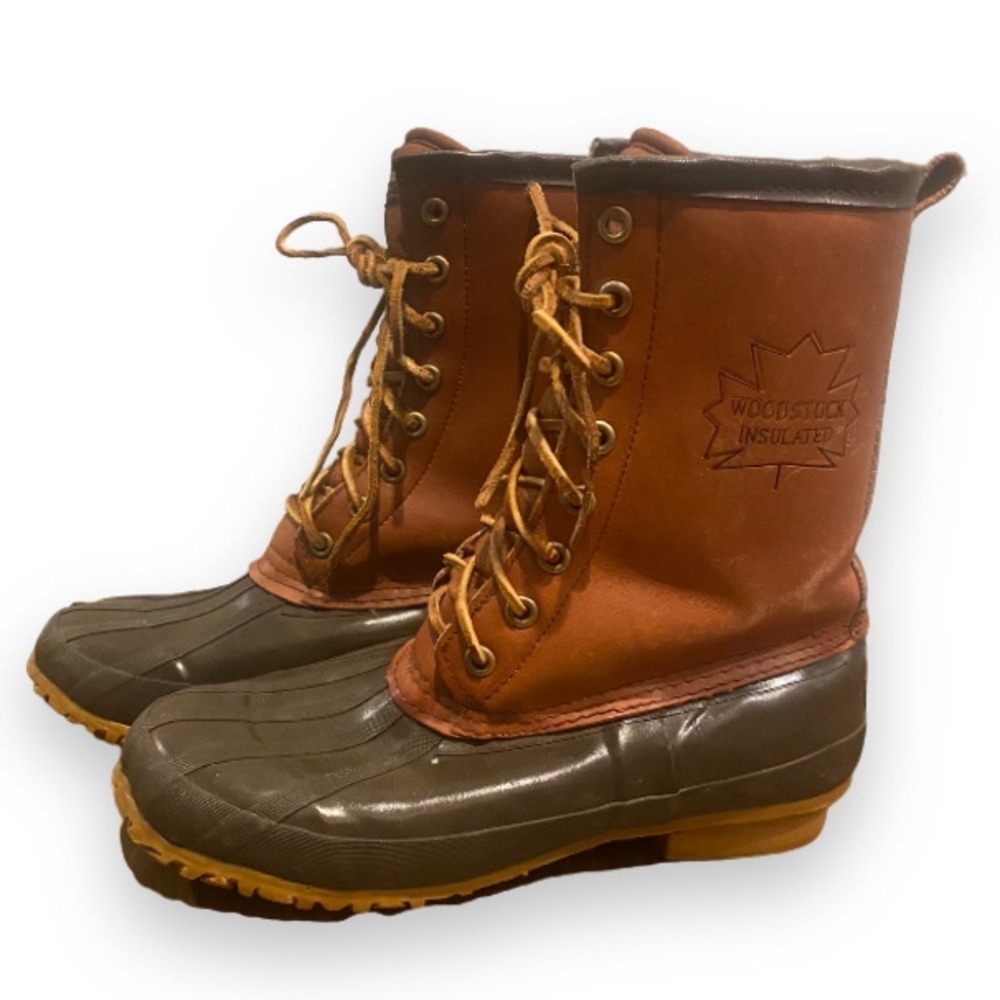 Vintage Woodstock Thinsulate Steel Shank Duck Boots